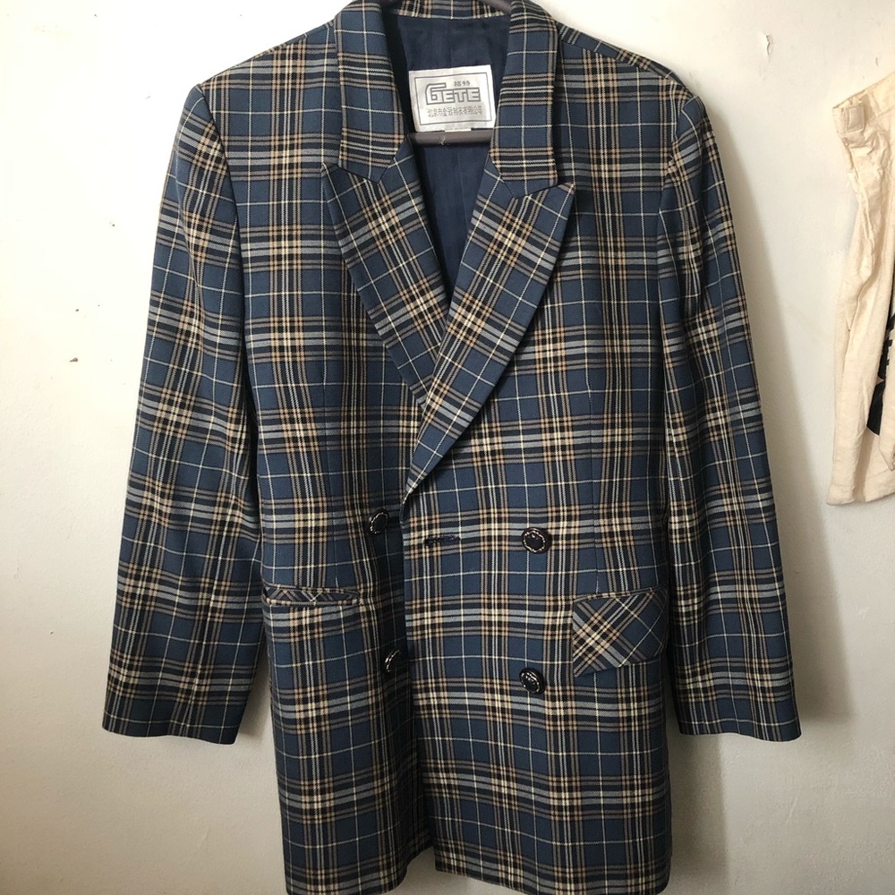 Plaid Blazer